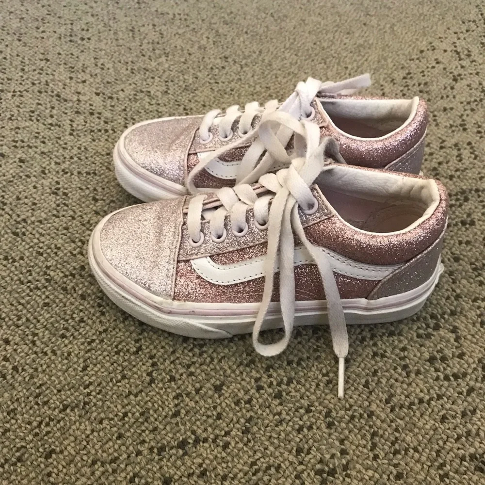 Vans Kids Glitter Low-Top Sneakers - Pink